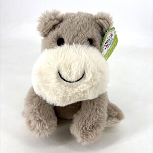 Spark Create Imagine Hippo Hippopotamus‎ Plush Rattle With Crinkle Ears Lovey